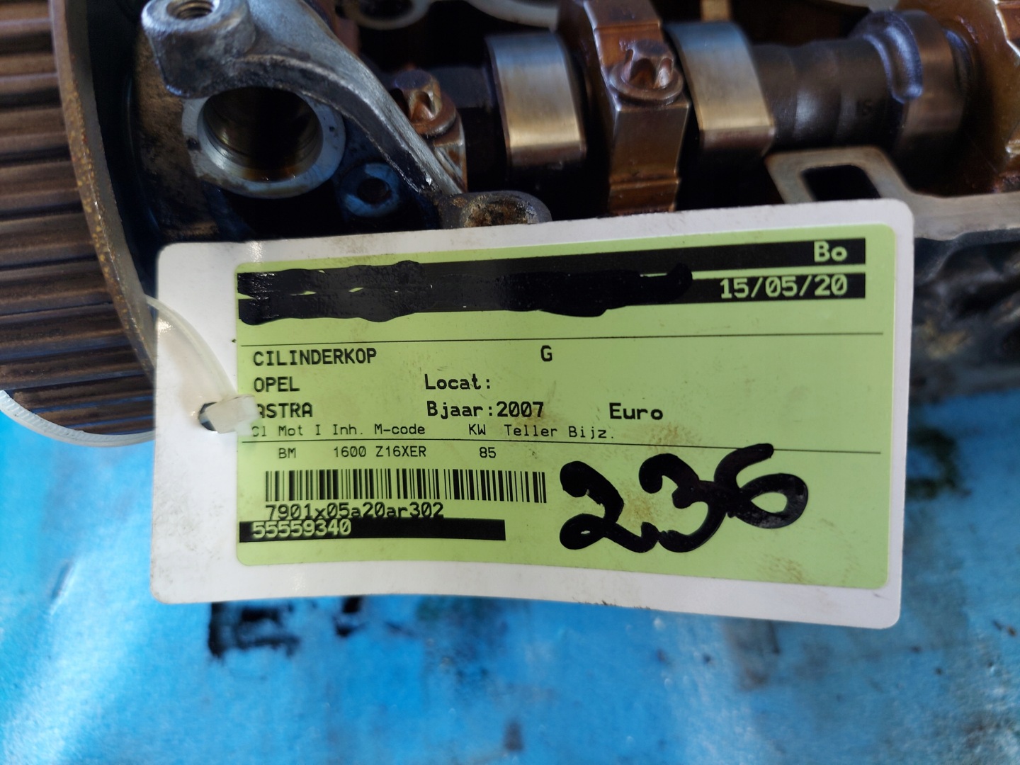 TESTATA ASTRA H 1.6 16V Z16XER