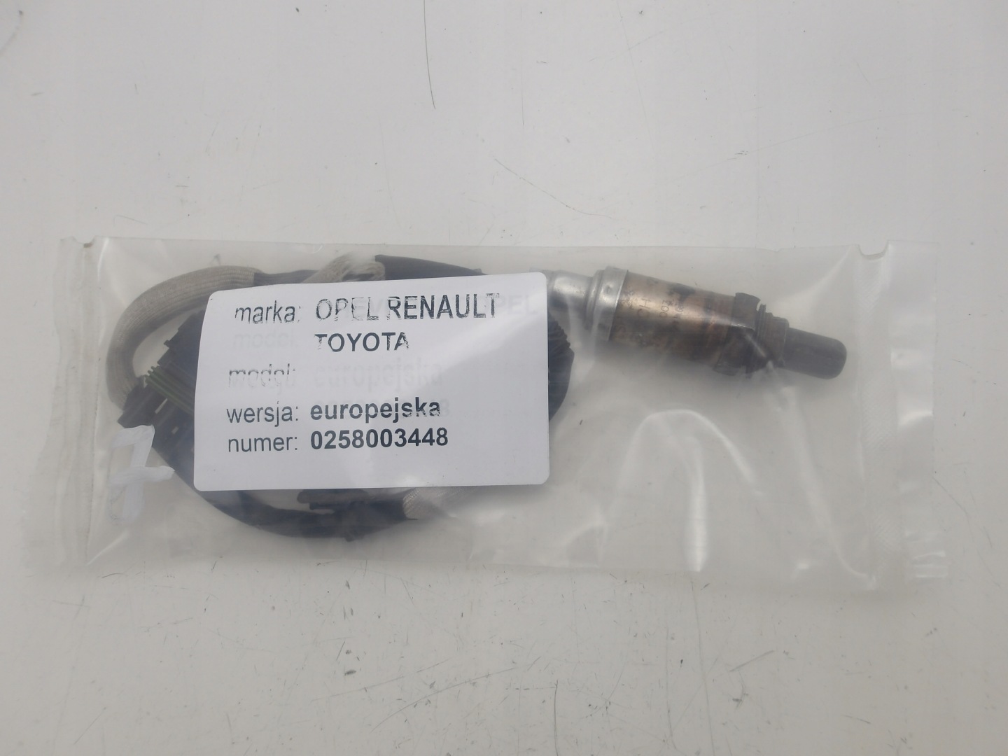 OPEL RENAULT TOYOTA SONDA 95-01 LAMBDA 0258003448 OE
