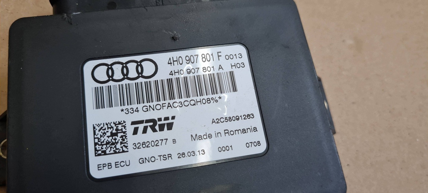 A7 4G S7 module control unit electric brake 4H0907801F A6 C7 4G