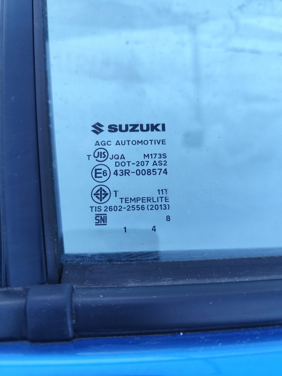 SUZUKI CELERIO door rear part right complete