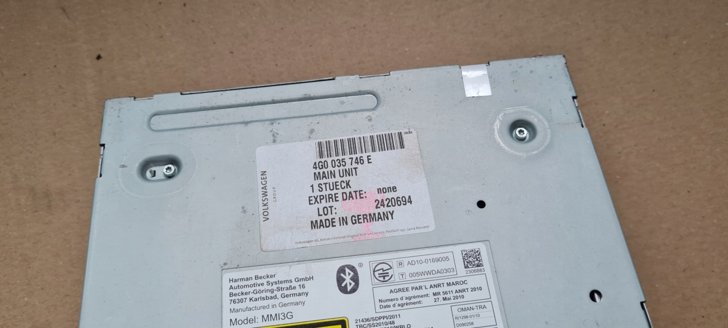 A6 C7 4G MULTIMEDIA JEDNOSTKA MMI 4G0035746E A7 4G