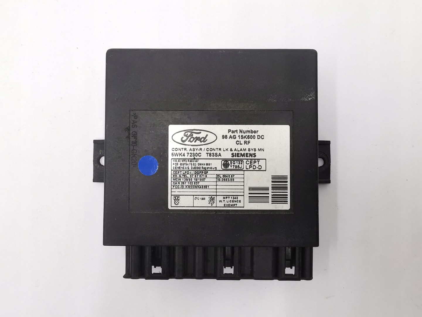 Unité commande confort FORD FOCUS MONDEO 98AG15K600DC