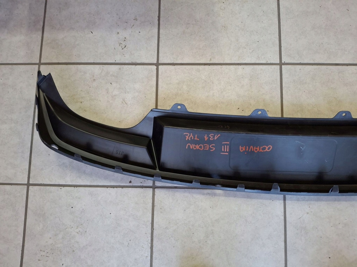 SPOILER Pare choc Arrière SKODA OCTAVIA III Berline 2013R->