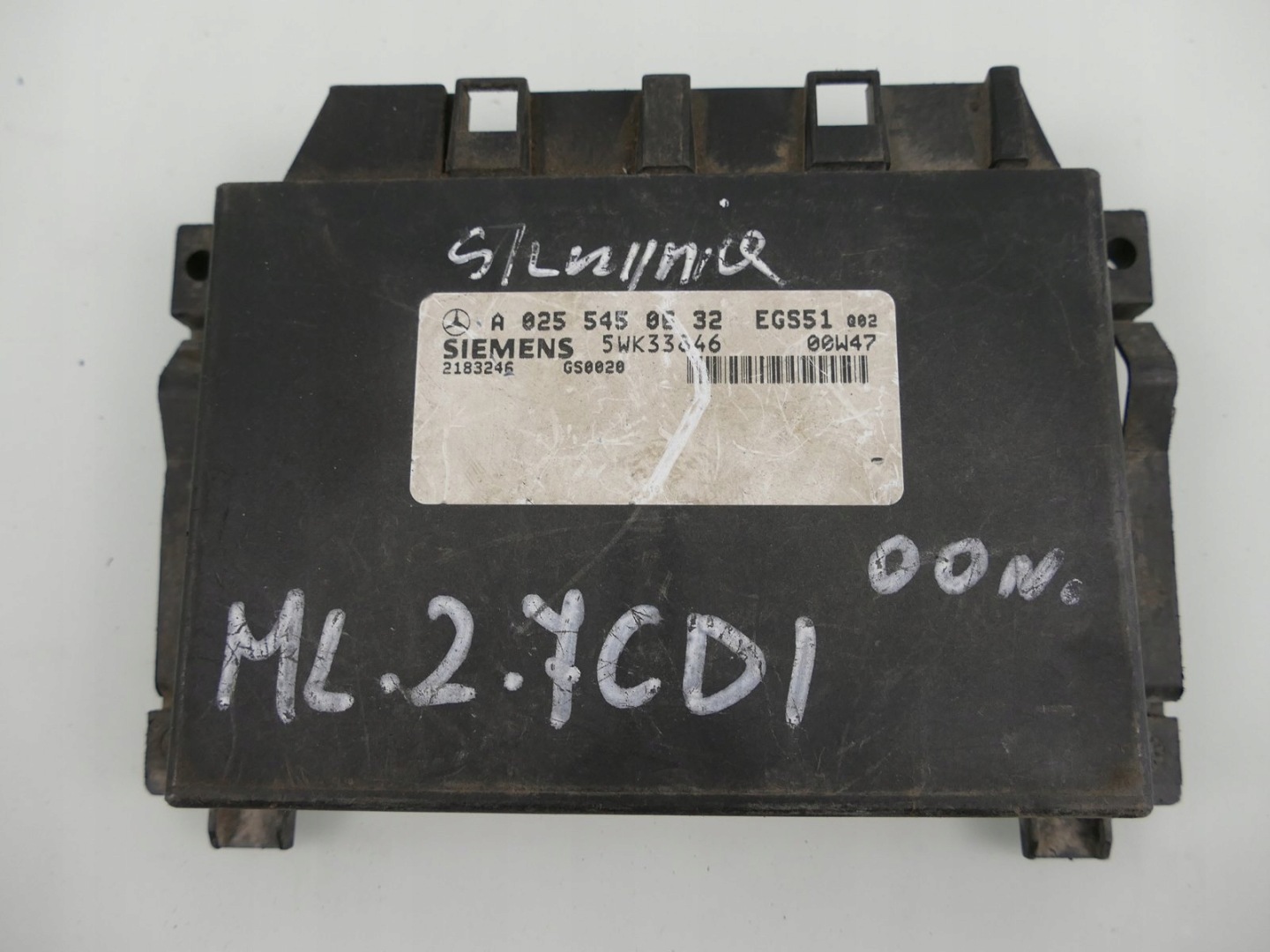 MERCEDES ML W163 2.7 CDI control unit gearboxes module