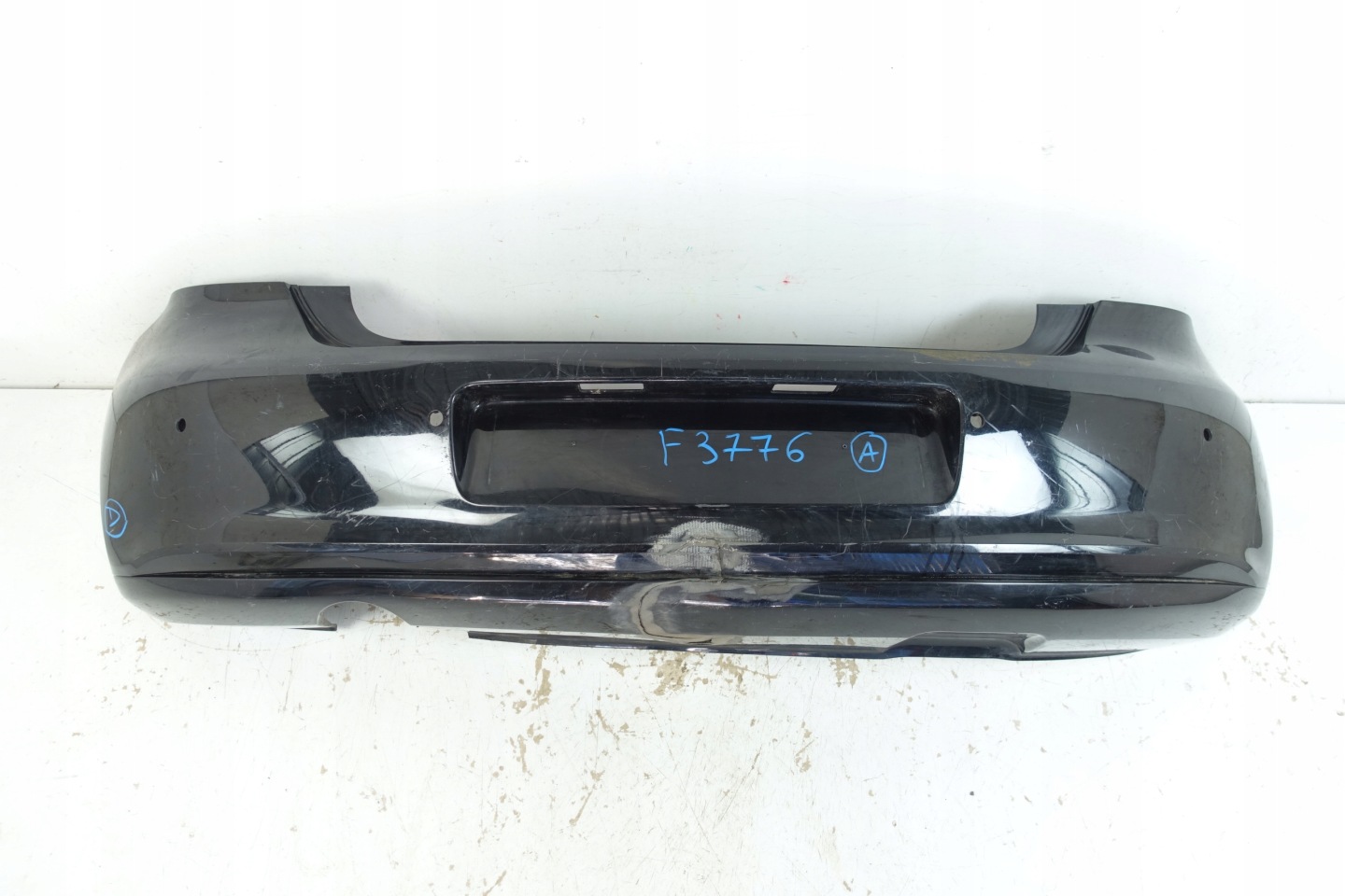 VW POLO V 5 6R 2009- bumper rear part rear 6R6807421BK