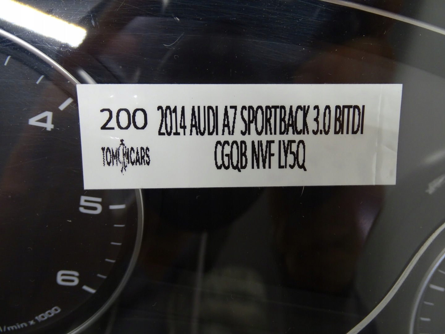 dials dials AUDI A7 UK 4G8920984P