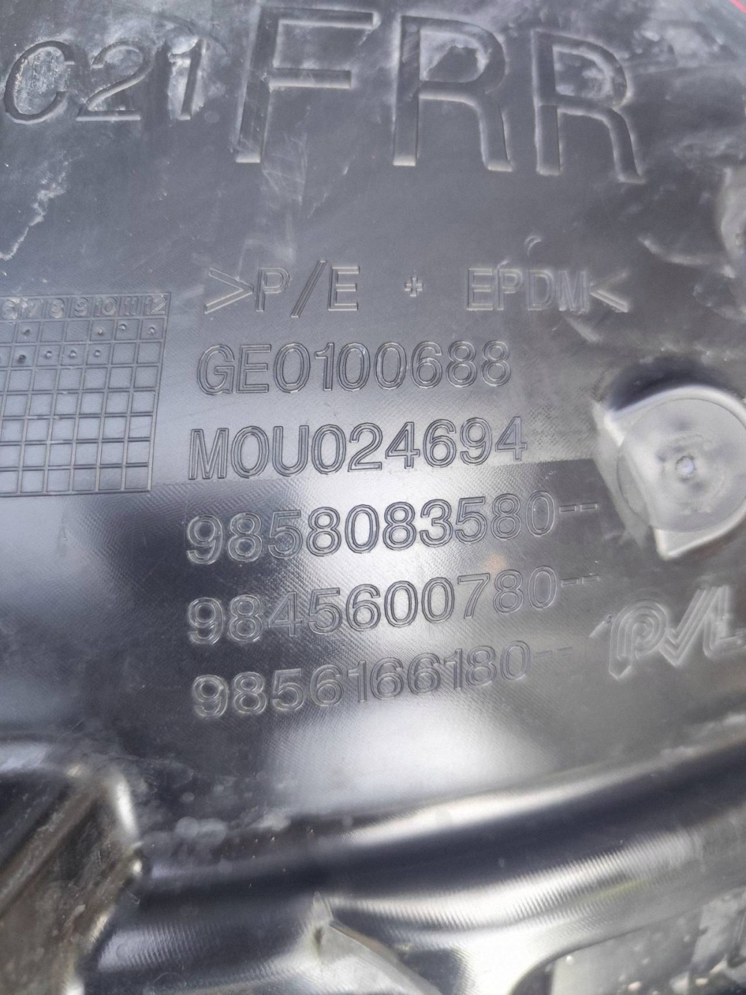CITROEN C3 IV mudguard front right 9858083580
