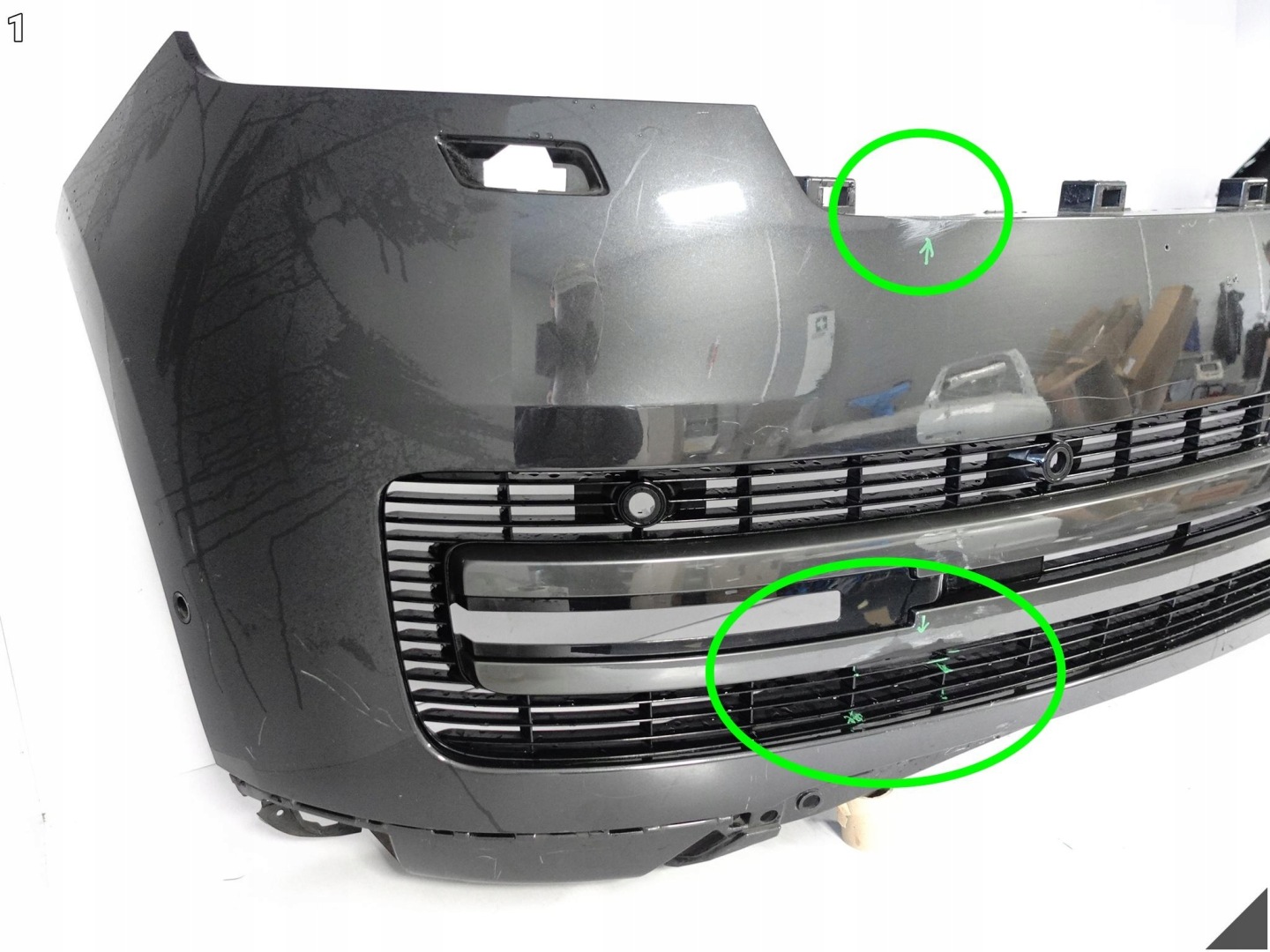 LAND ROVER RANGE ROVER L460 V 5 22- bumper + grid front (6xPDC/washers)