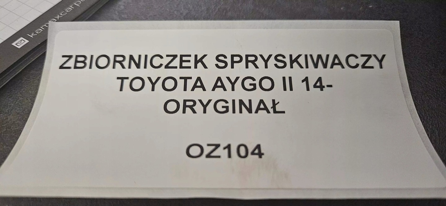 washer fluid tank TOYOTA AYGO II 2014- ORYG