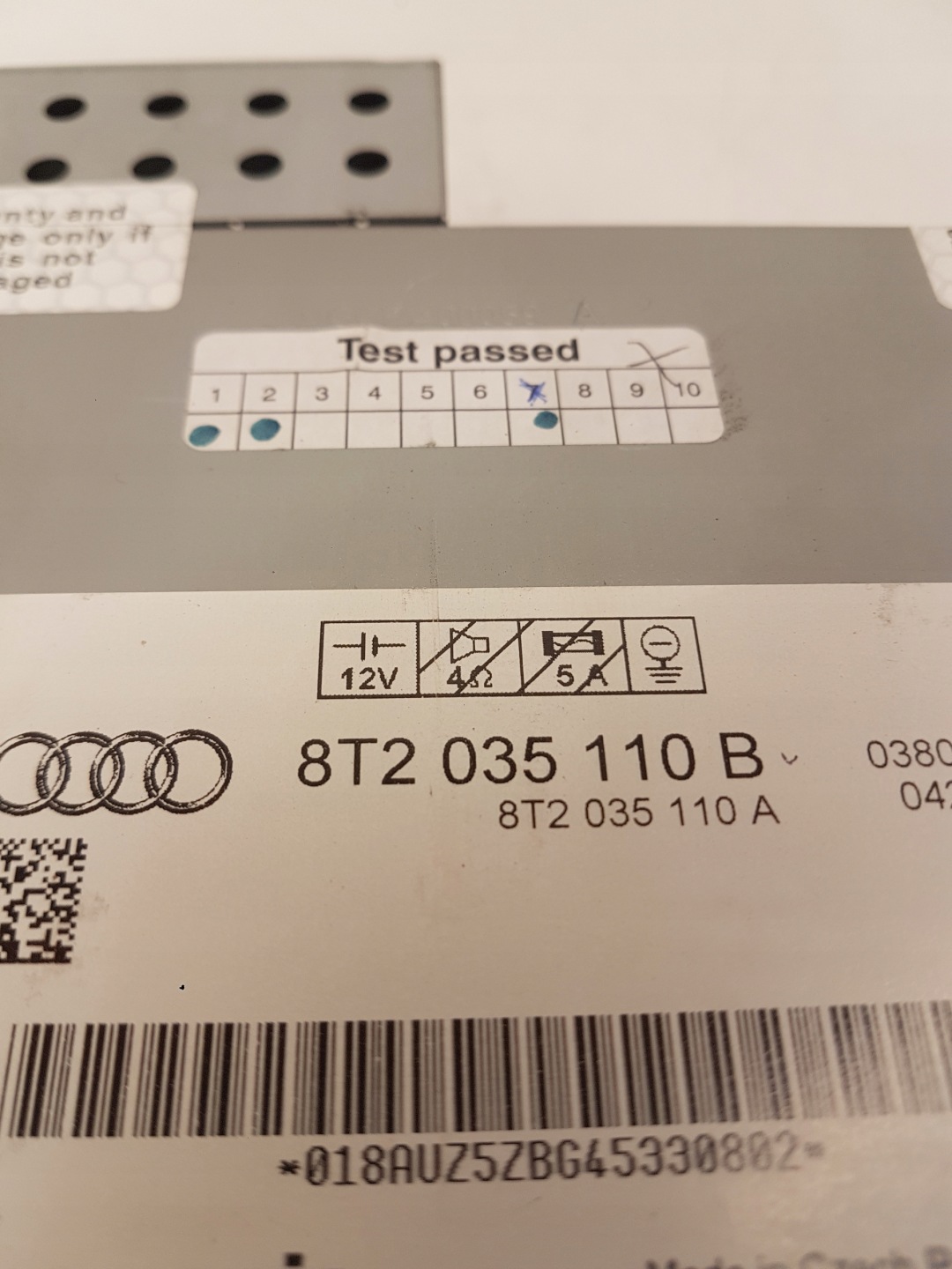 changer CD AUDI A4 B8 A5 Q5 8T2035110B
