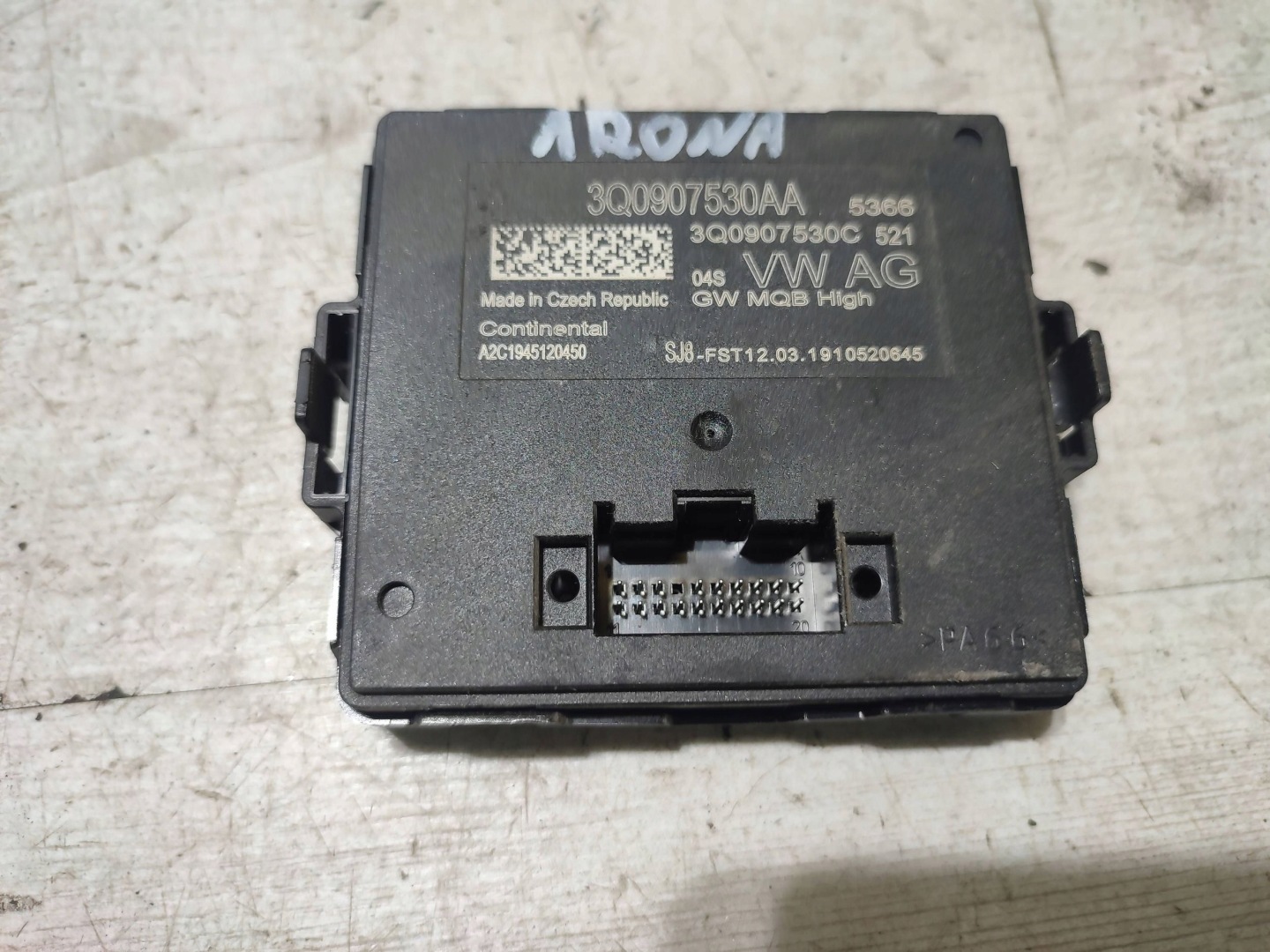Seat Arona 2019 module of control Gateway