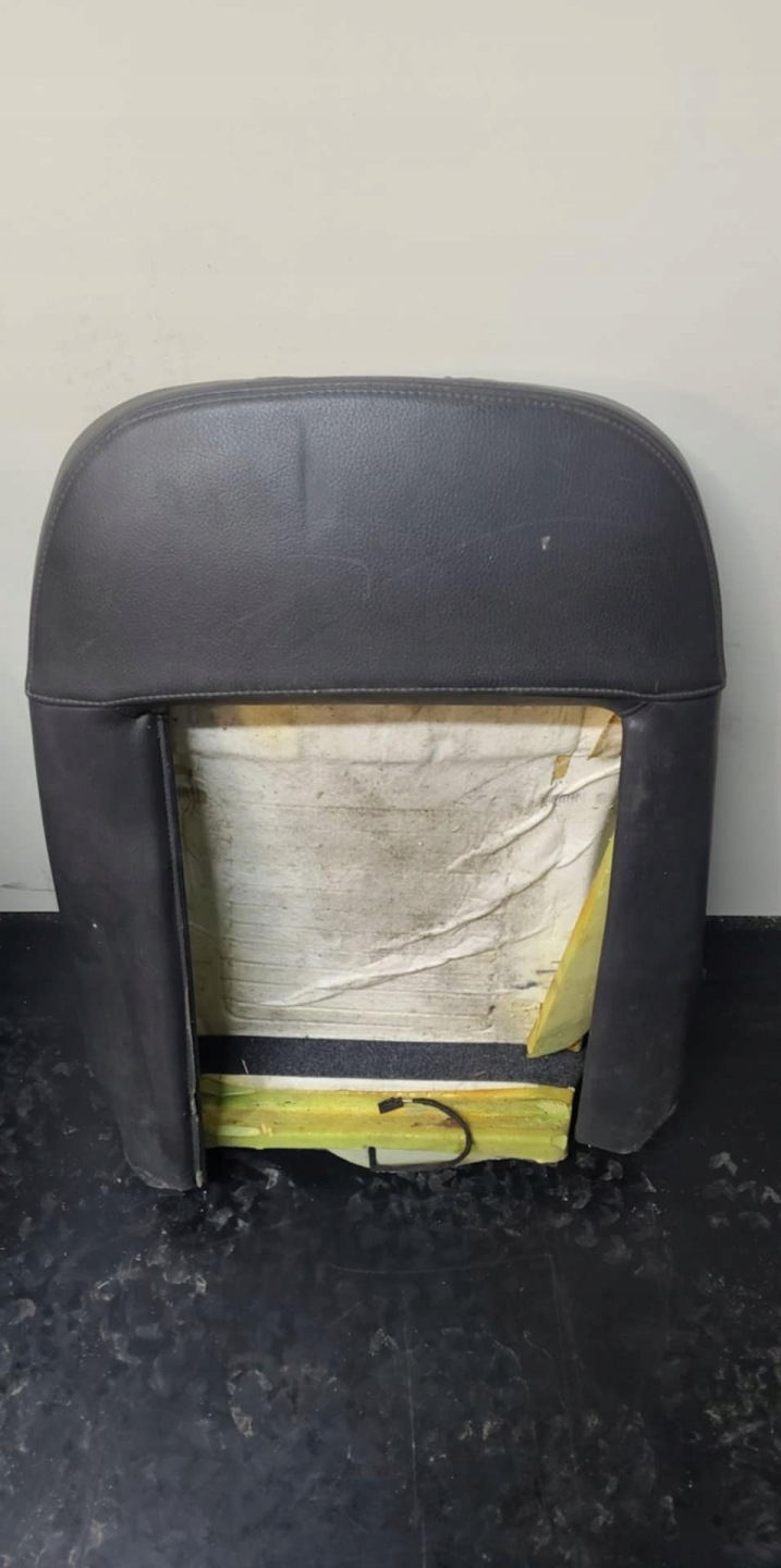 Oparcie side seat SAAB 93 9-3 aero black leather black biala