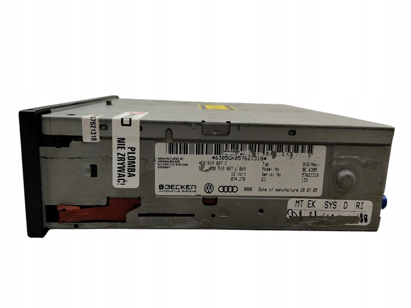 player navigation devices GPS AUDI A6 C6 (2004-2008) 4F0919887C