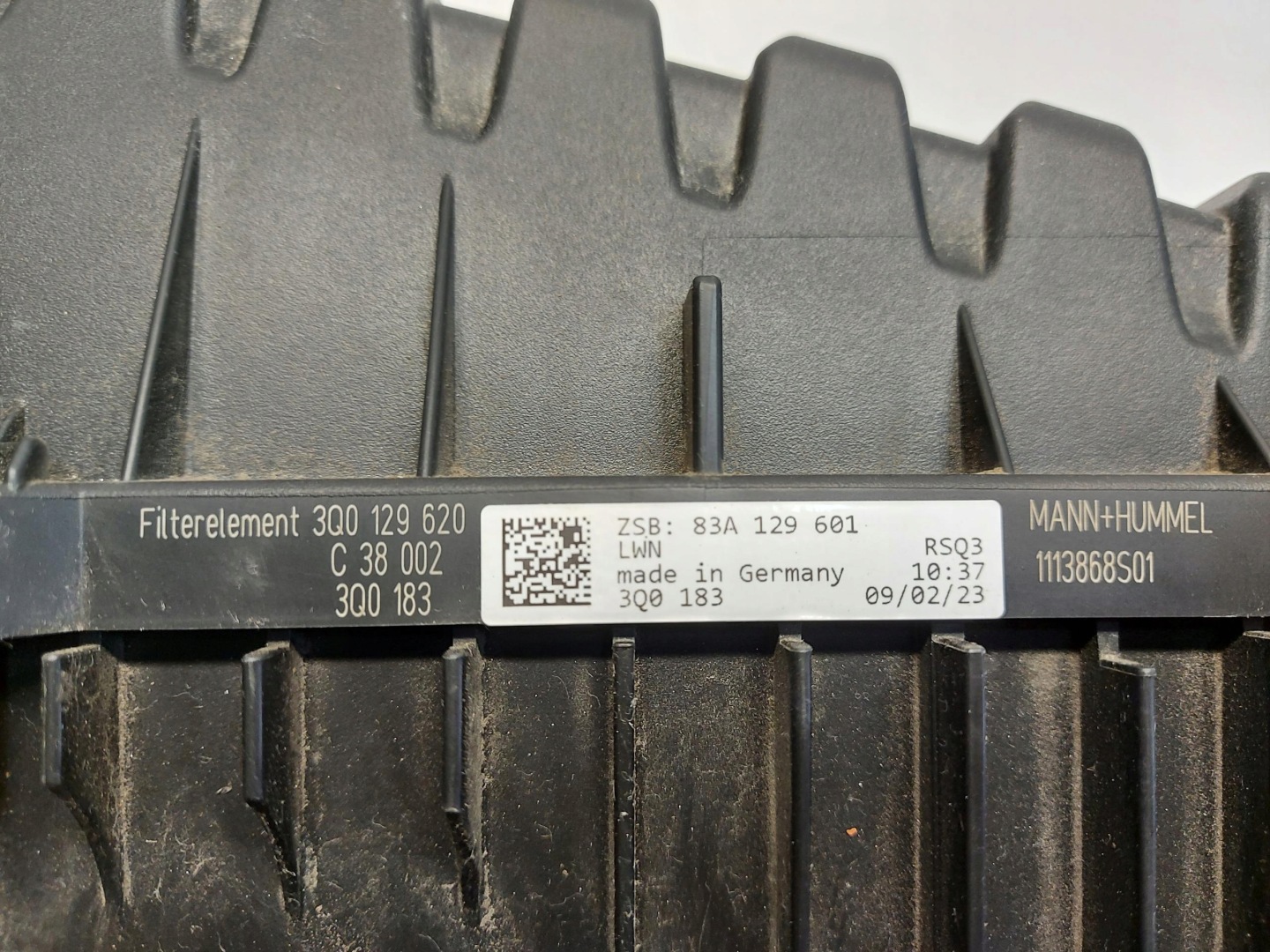 Audi RSQ3 Q3 83A 2022r Gehäuse filter luft 83A129601