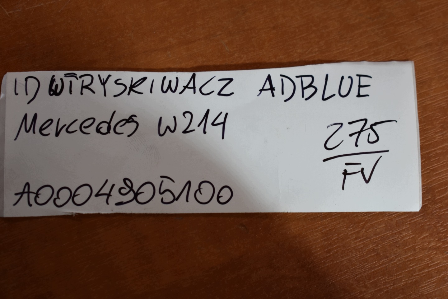 perfect condition injector ADBLUE MERCEDES W214 1