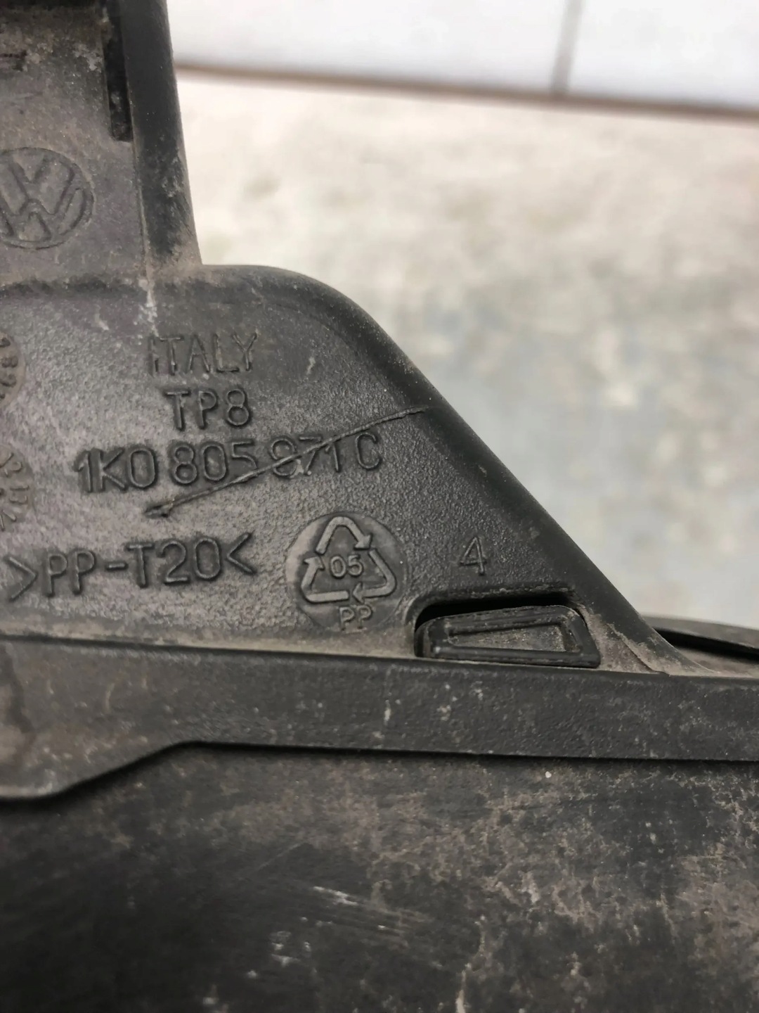 DOLOT luftansaugkanal VW GOLF VI 1K0805971C 1K0805962E