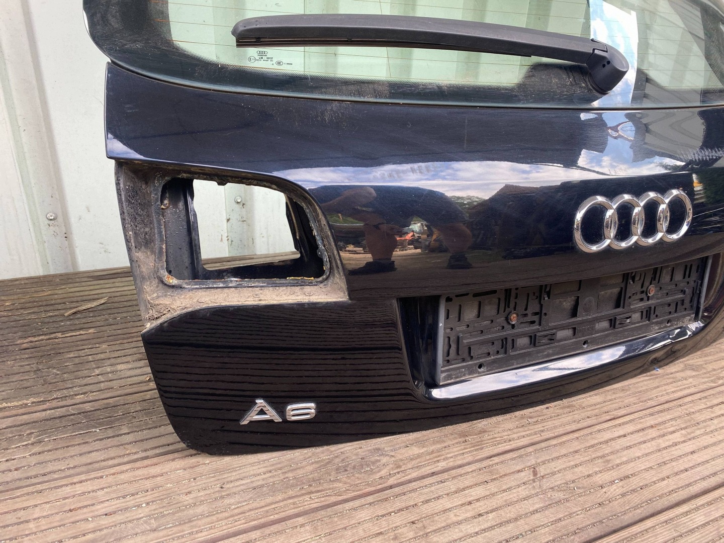 AUDI A6 C6 KOMBI S-LINE complete trunk door boot rear part LZ9Y black