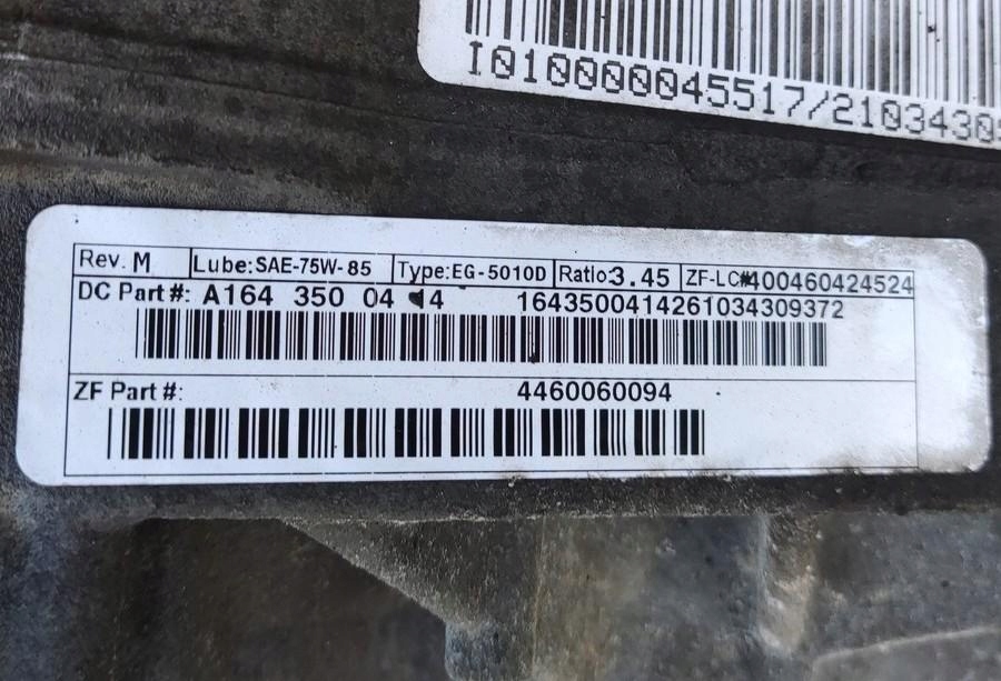differenciál differenciál differenciál far MERCEDES ML W164 3.0 CDI 2005-2008 A1643500414