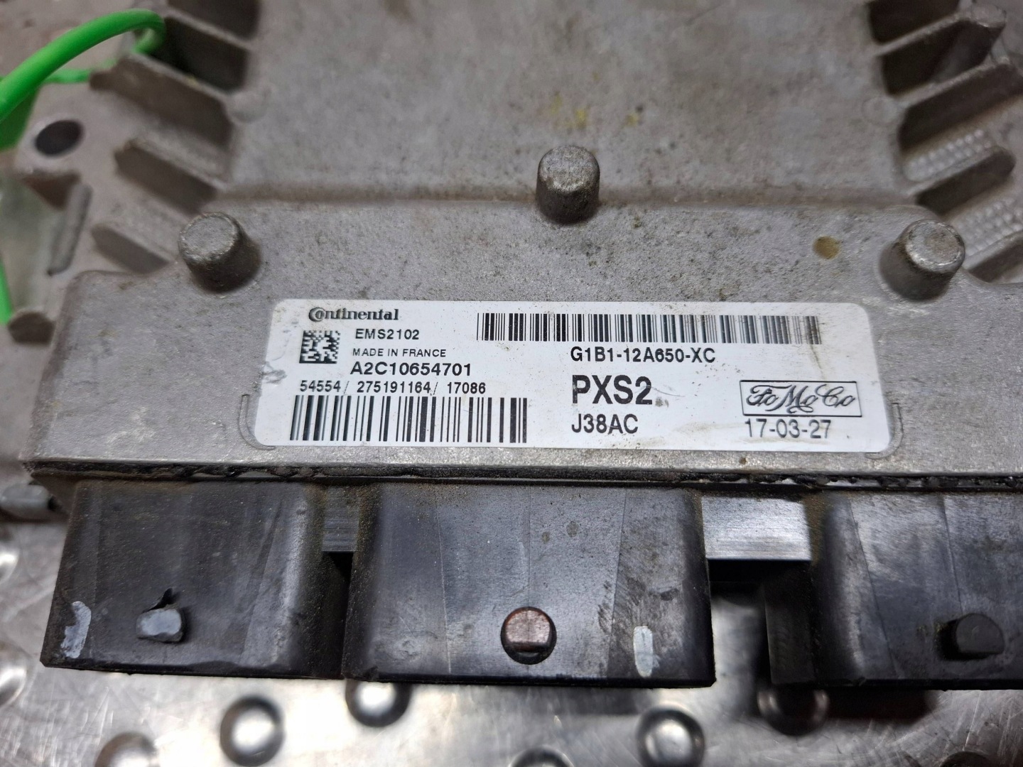 computer control unit of the engine G1B1-12A650-XC FORD FIESTA MK7 1.25B