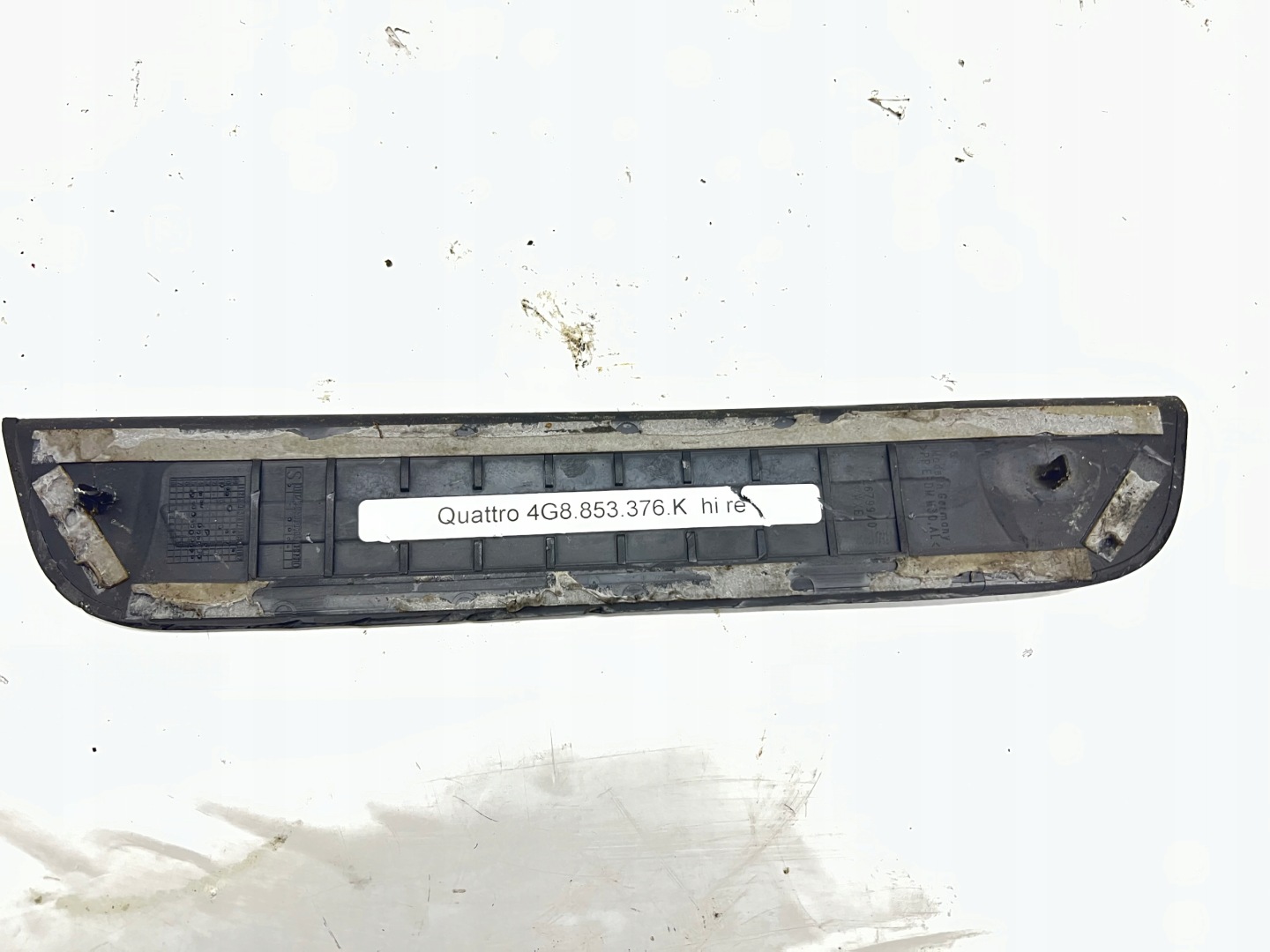 moulding threshold QUATTRO right rear part rear AUDI A7 4G 10- 4G8853376K