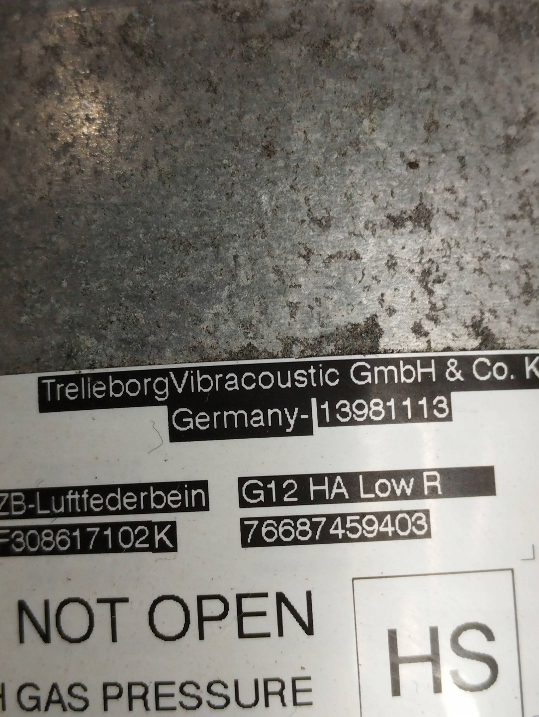 BMW 7 G11 Stoßdämpfer MIECH rechts heck 76687459403