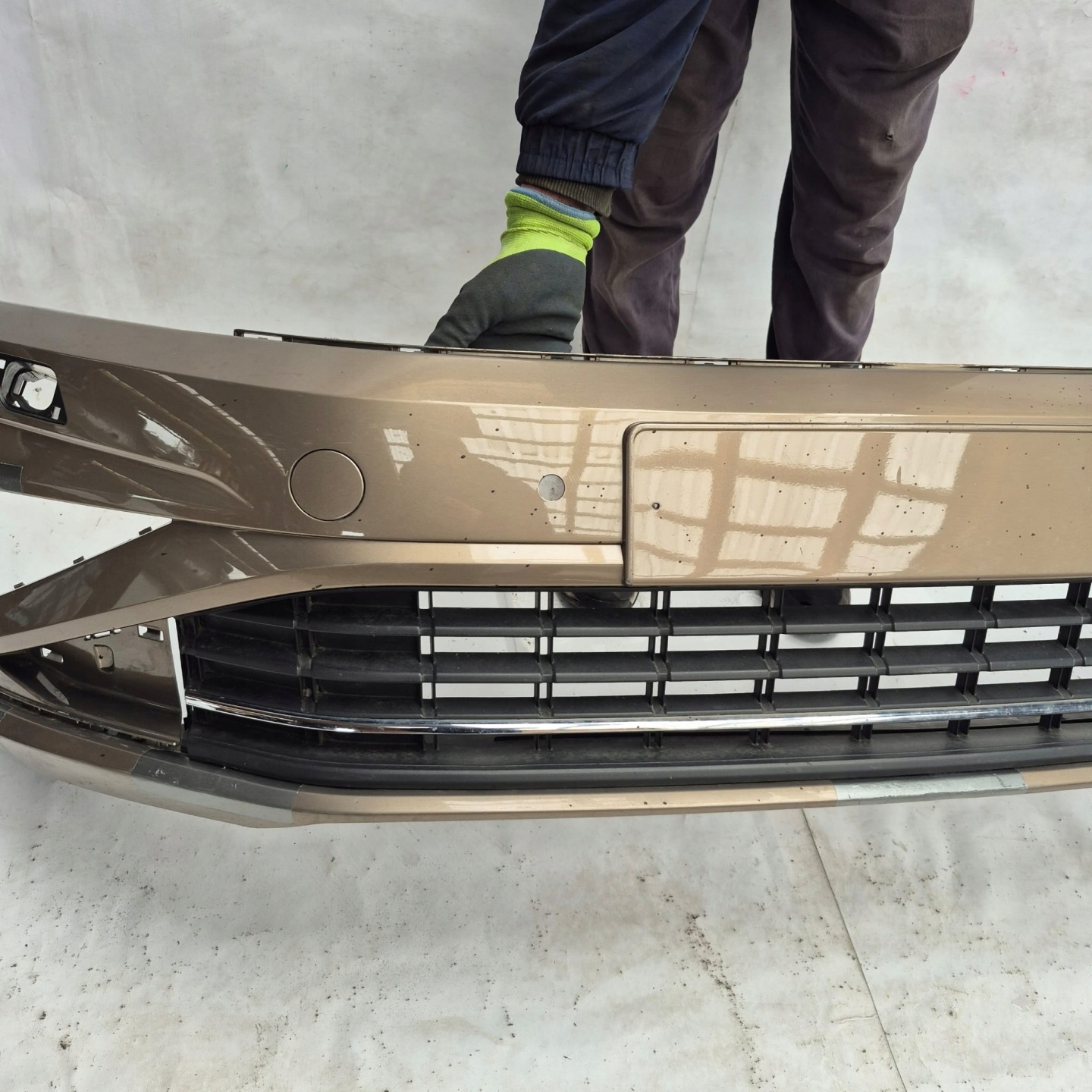 VW GOLF SPORTSVAN LIFT 18-20 bumper front front washer 4XPDC