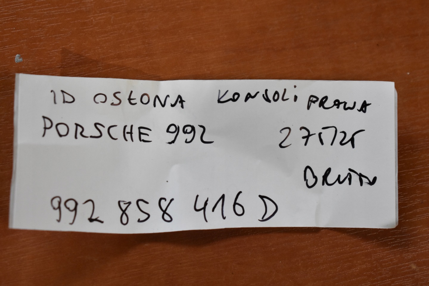 IDEALNA Blende Abdeckung konsole rechts PORSCHE 992 1