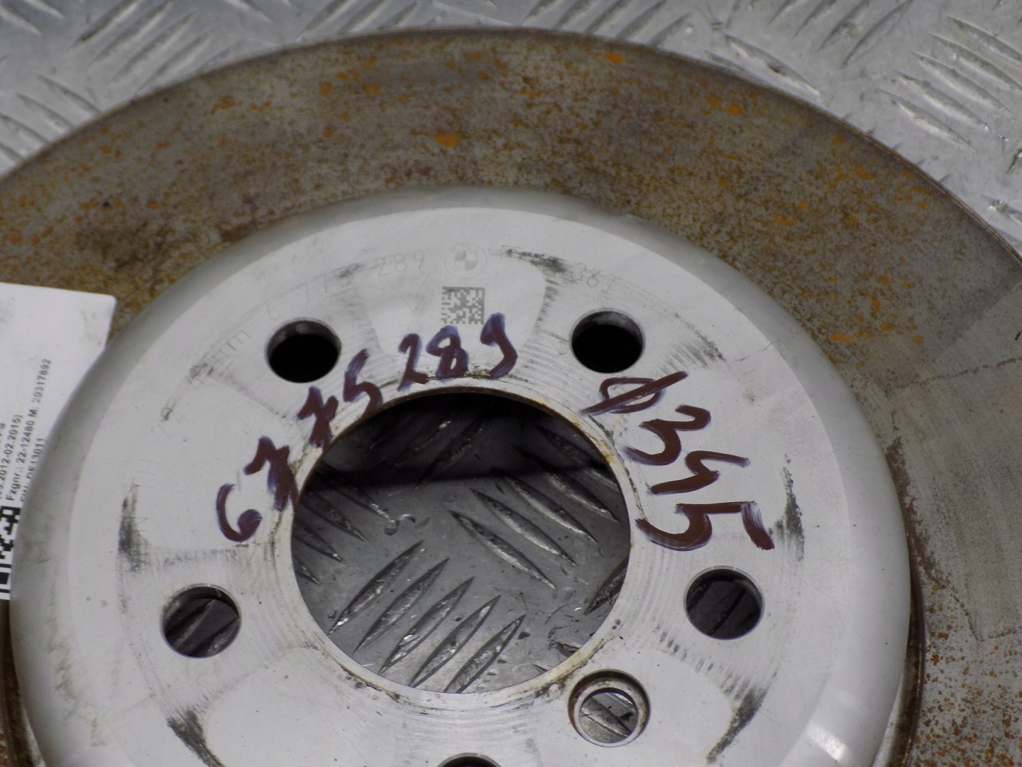 BMW F06 calipers discs brake rear part