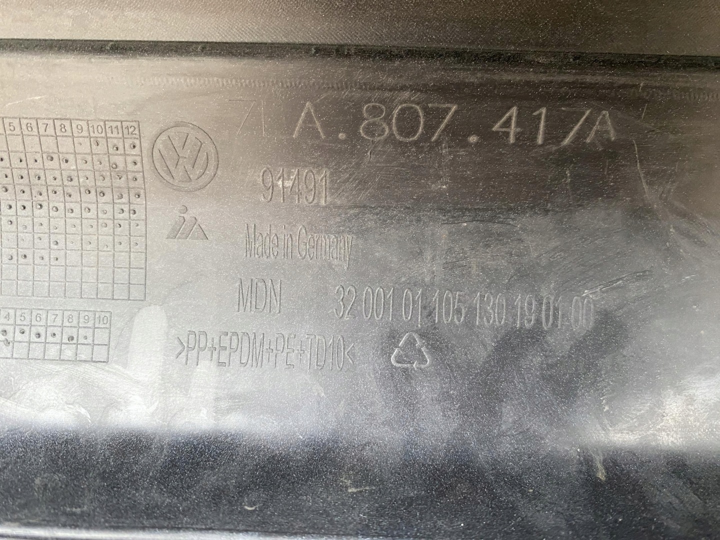 VW T6 T6.1 TRANSPORTER MULTIVAN CARAVELLA 15- bumper rear part rear 4X PDC