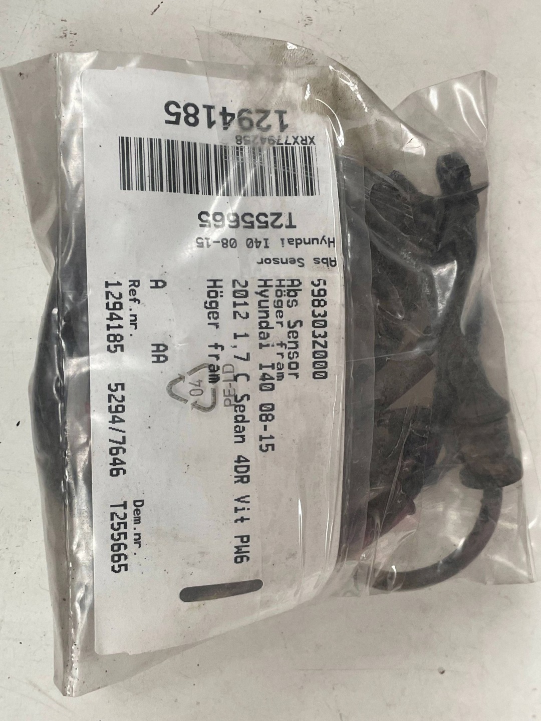 sensor PREDKOSCI wheels ABS HYUNDAI I40 598303Z000 @M