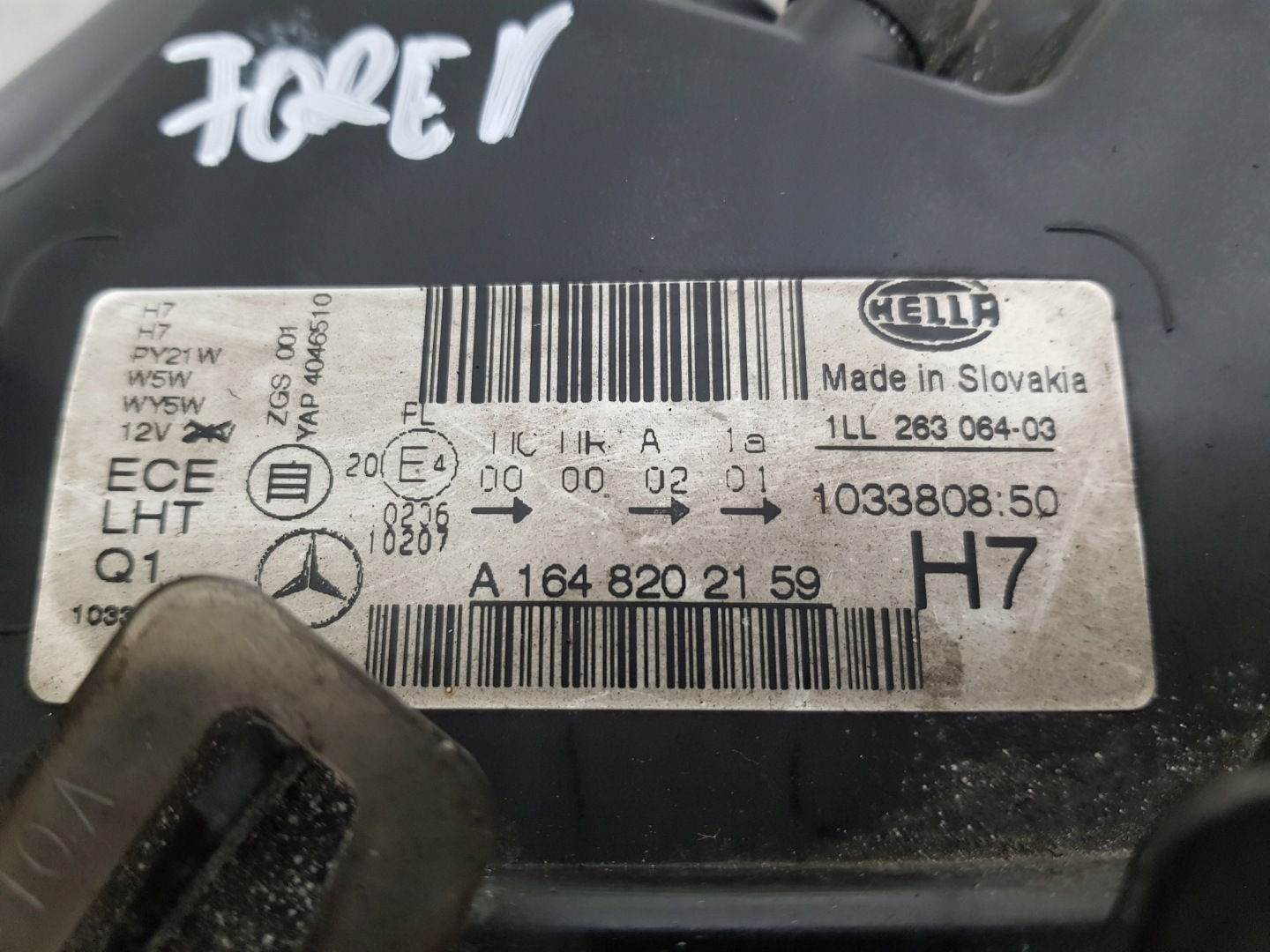 MERCEDES ML W164 LIFT light left front UK 1648202159
