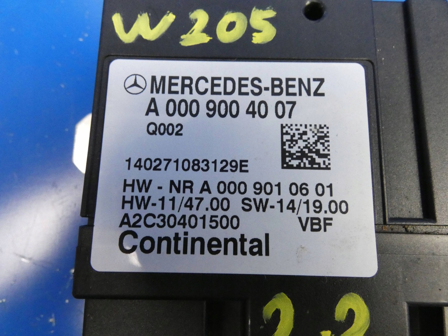 MERCEDES C KLASA W205 GLC W253 Module Pompe d’injection Carburant