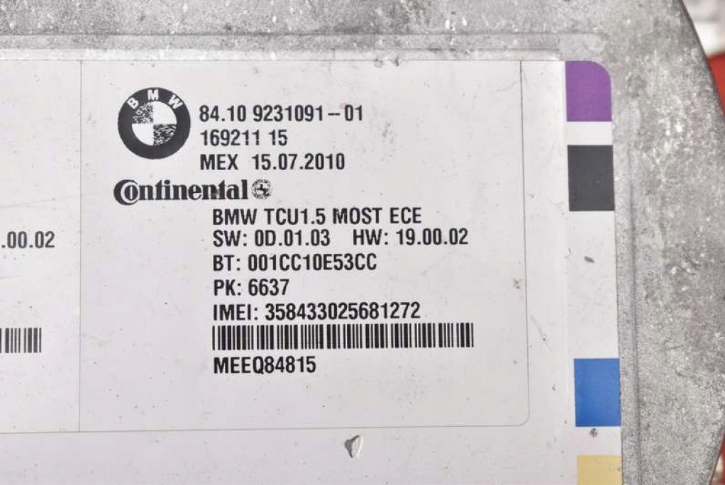 Centralina modulo BLUETOOTH 9231091 BMW E60 E61 03-07