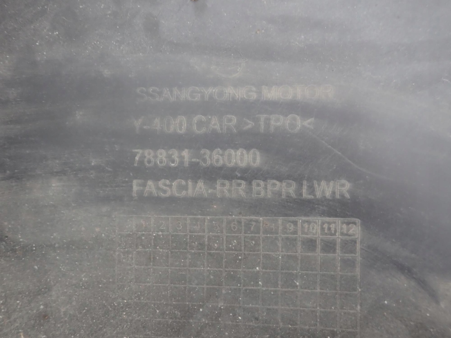 SSANGYONG REXTON II 2 17-20 bumper rear part rear PDC