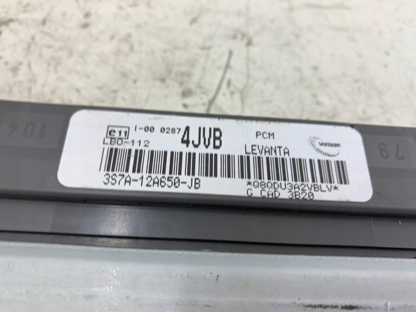 FORD MONDEO MK3 2.0 control unit of the engine 3S7A12A650JB