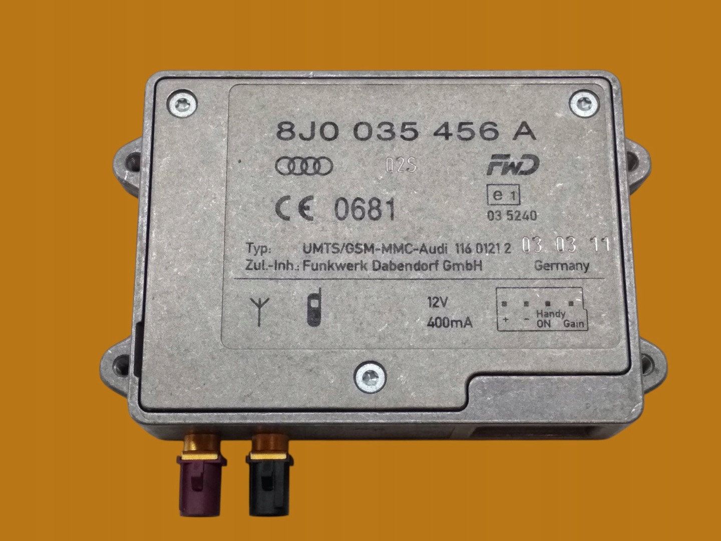 amplifier 8J0035456A Audi A4 IV (2008-2015) B8