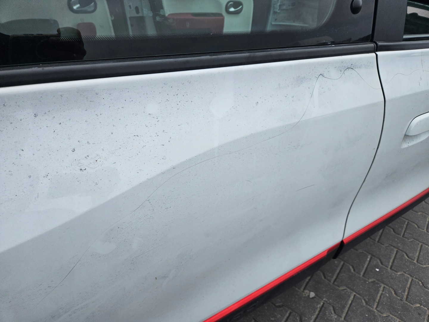 RENAULT TWINGO 3 III door rear part right DVQNJ complete