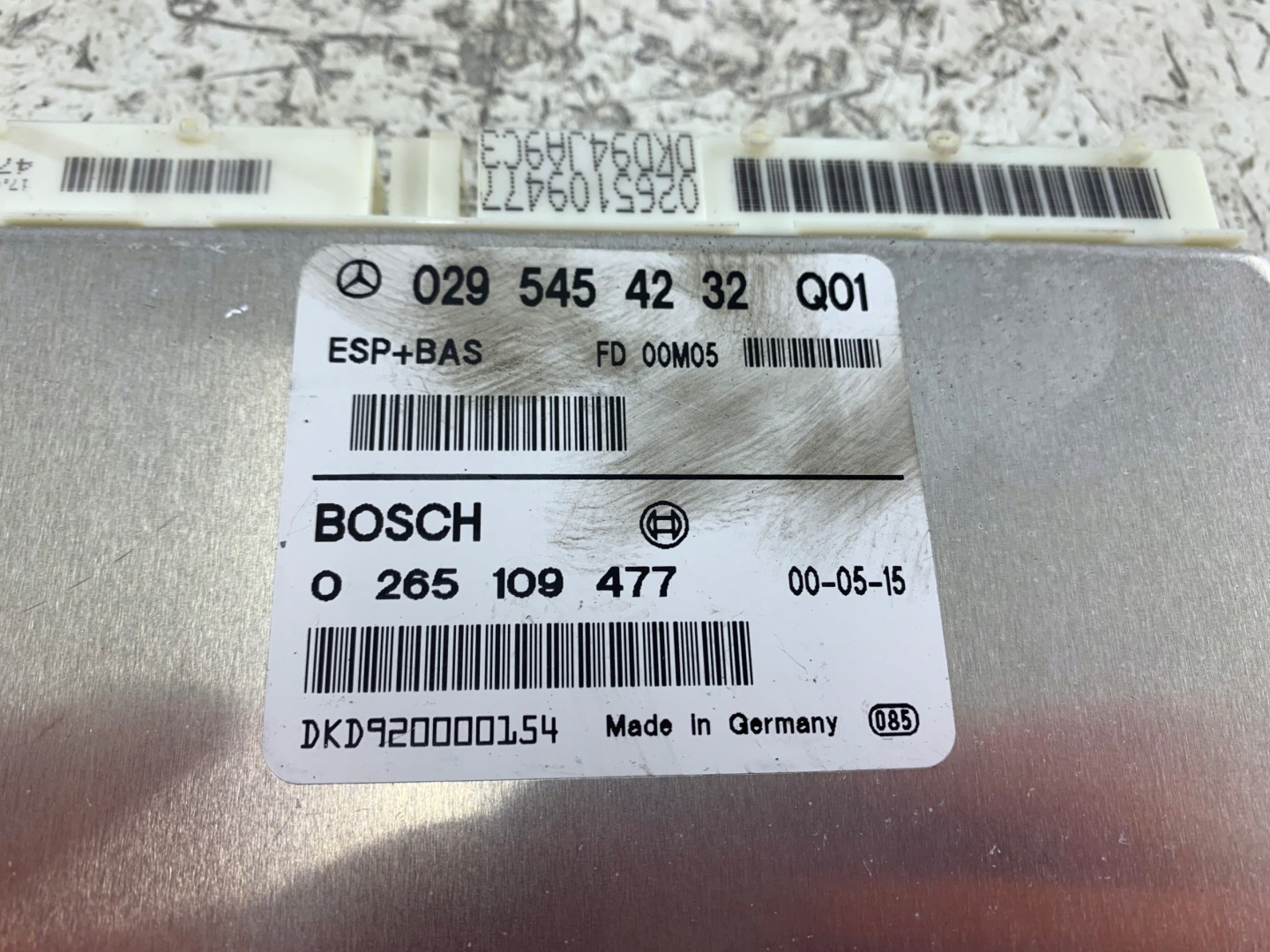 MERCEDES W168 control unit ESP BAS 0295454232