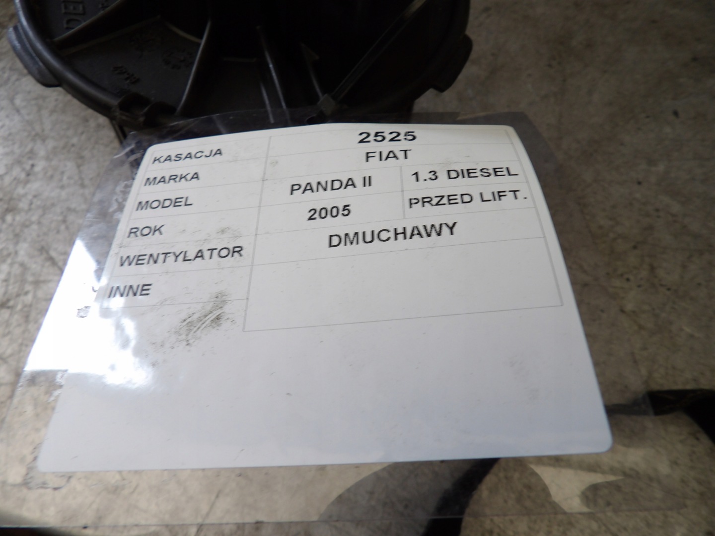 Fiat Panda II ventilátor topení C542