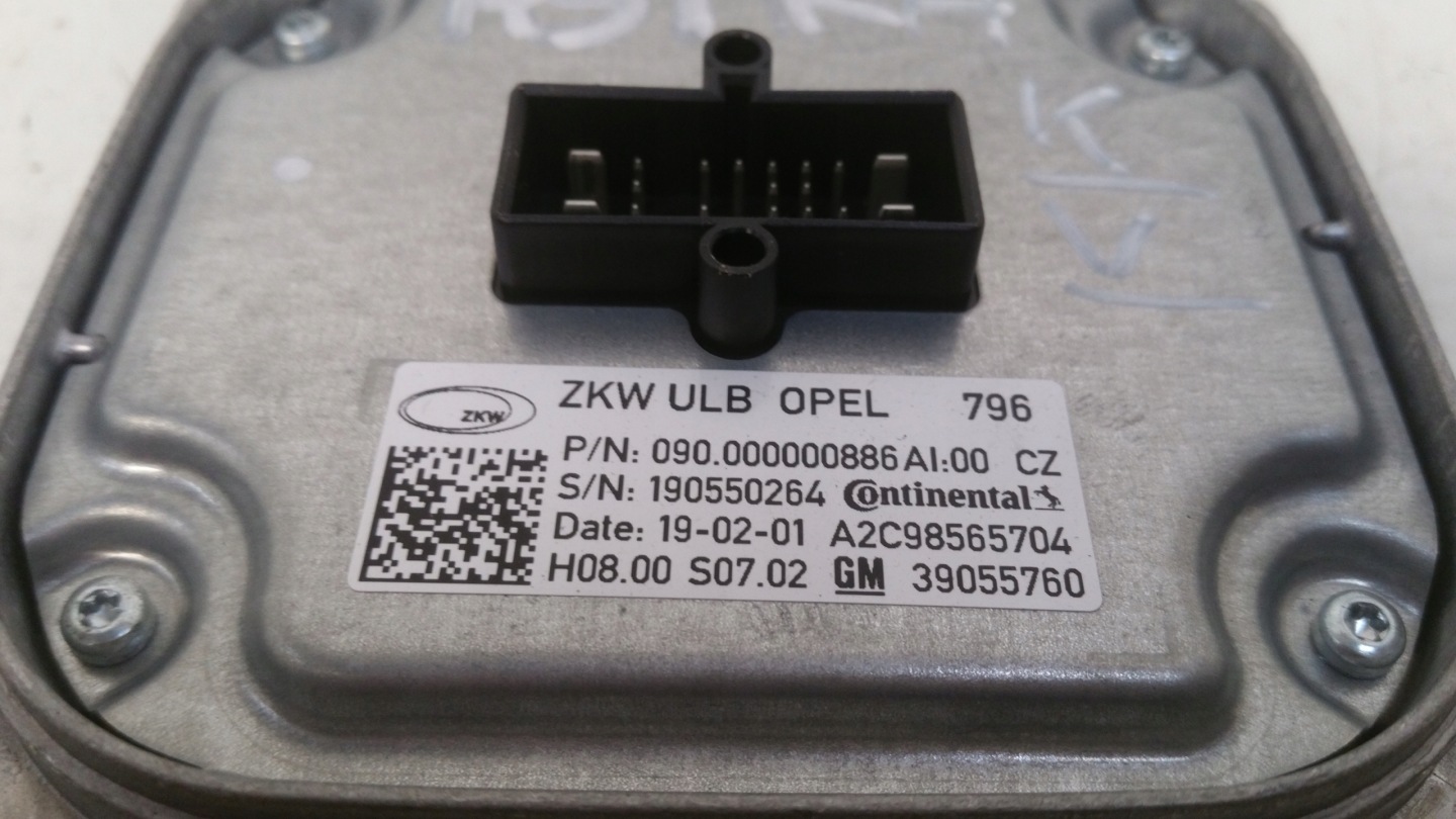control unit LED 39055760 Opel Astra K