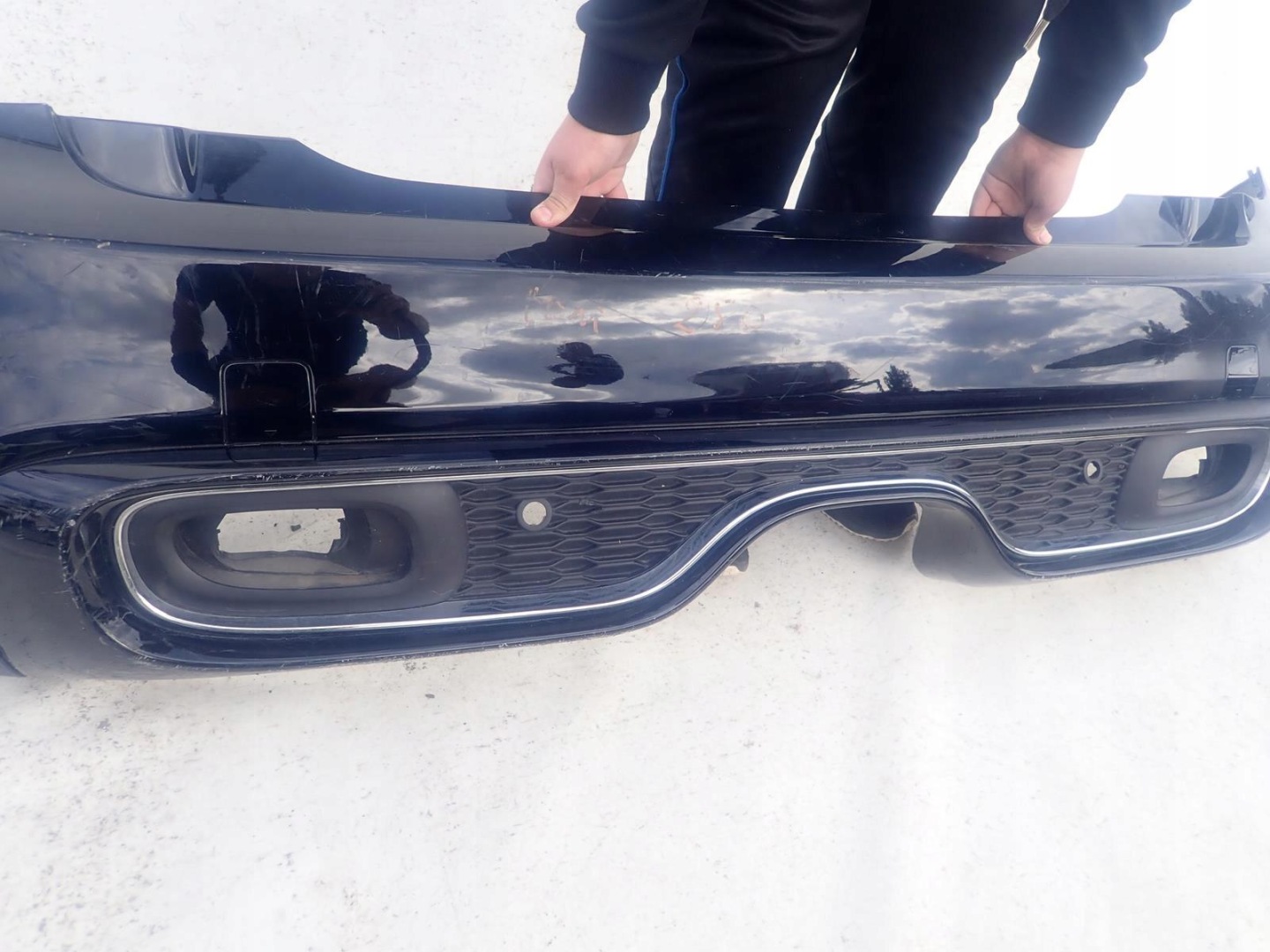 MINI COOPER III 3 F55 S 14- bumper rear part rear PDC