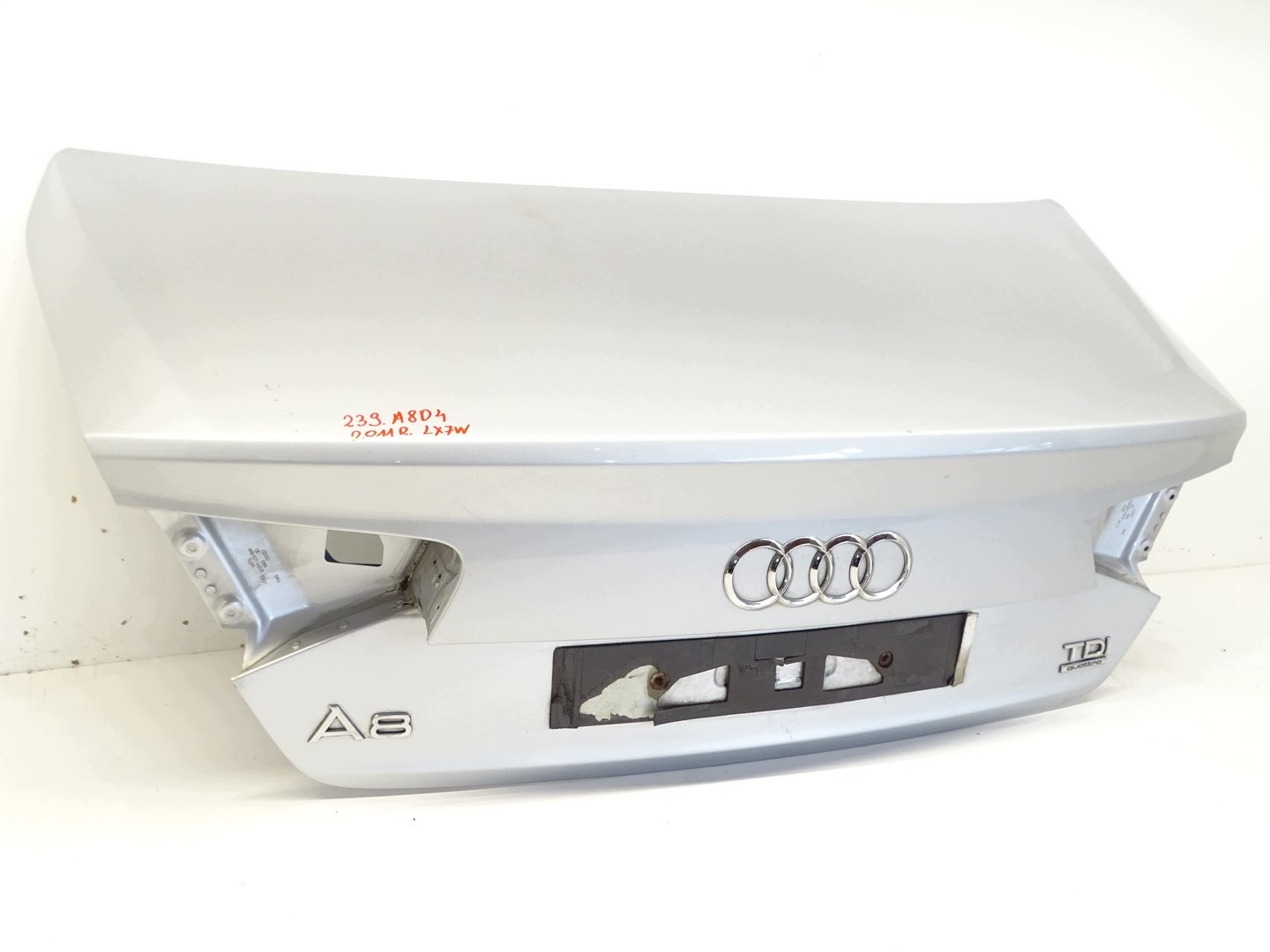 trunk door boot rear part rear AUDI A8 D4 LX7W