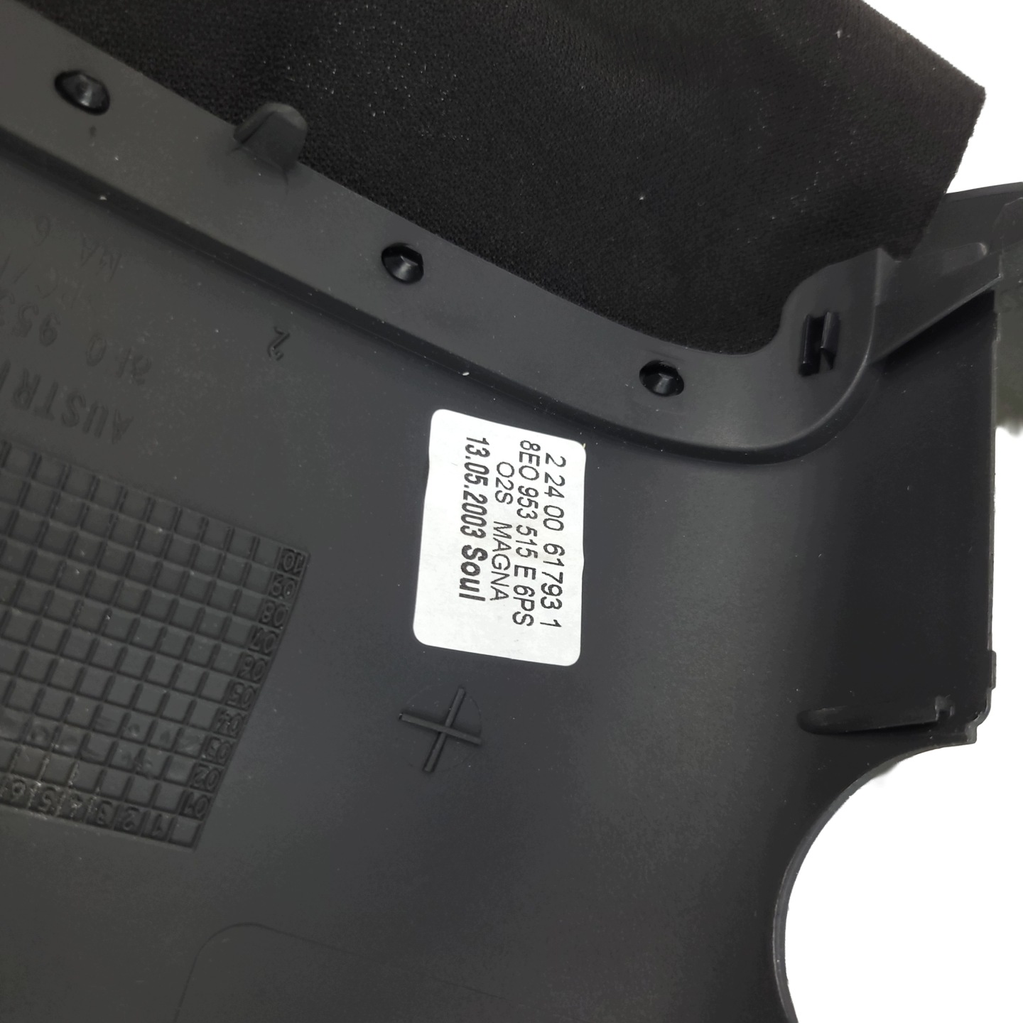 AUDI A4 B6 B7 obal volantu TEMPOMAT SOUL cierna 8E0953512j
