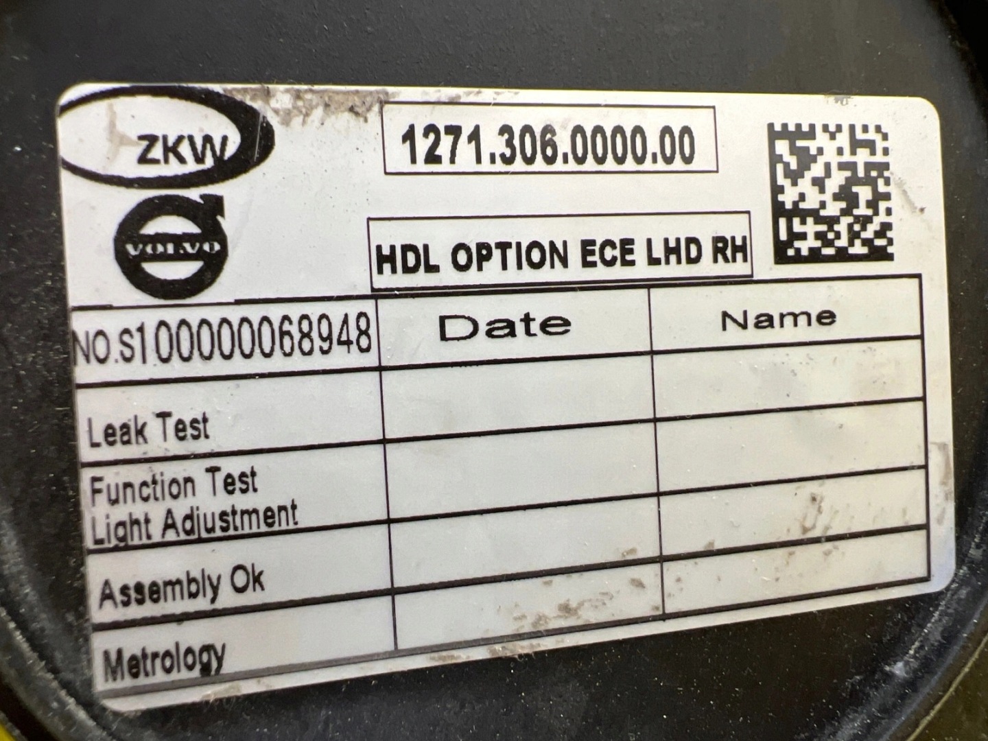 light right front Volvo EX90 Full Led 2024 32450063