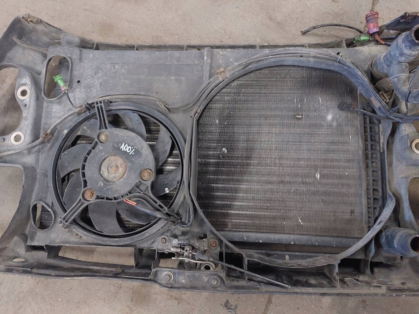 support panel for radiators pillar iron + water cooler AUDI A4 B5 1.6 8V