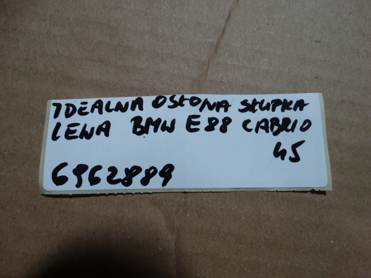 IDEALNA cover SLUPKA left BMW E88 CABRIO 1
