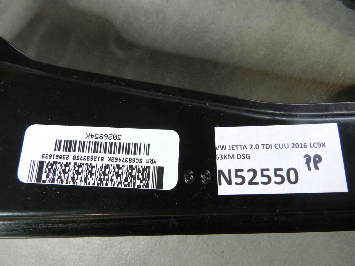 VW JETTA 5C mechanism windows right front 5C6837462K