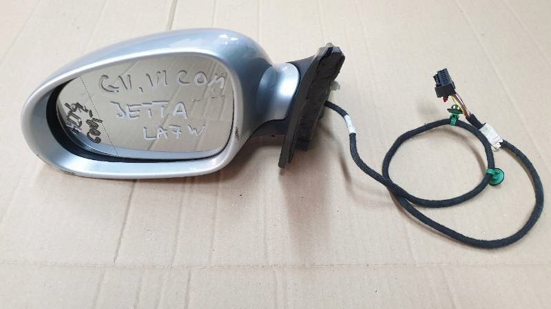 VW GOLF V VI COMBI JETTA Spiegel links LA7W 10PIN