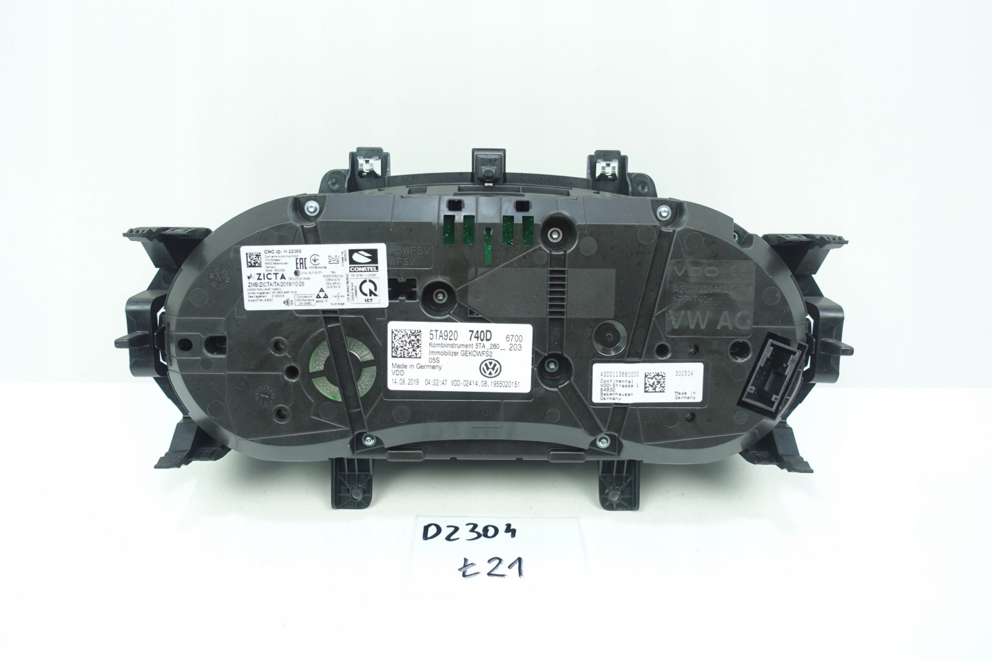 dials dials VW TOURAN III 5TA 49430K 5TA920740D
