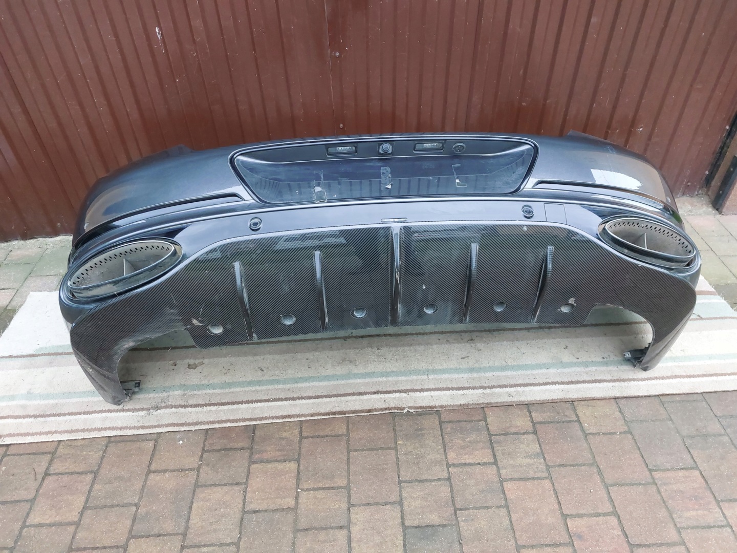 bumper rear part BENTLEY CONTINENTAL GT SPEED 21R Anthracite GREY Metallic